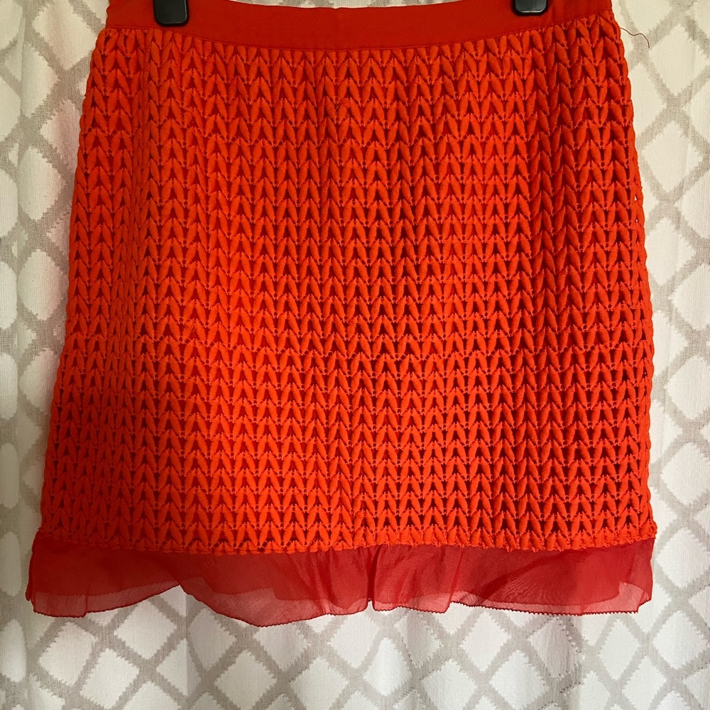 Orange Mini Skirt